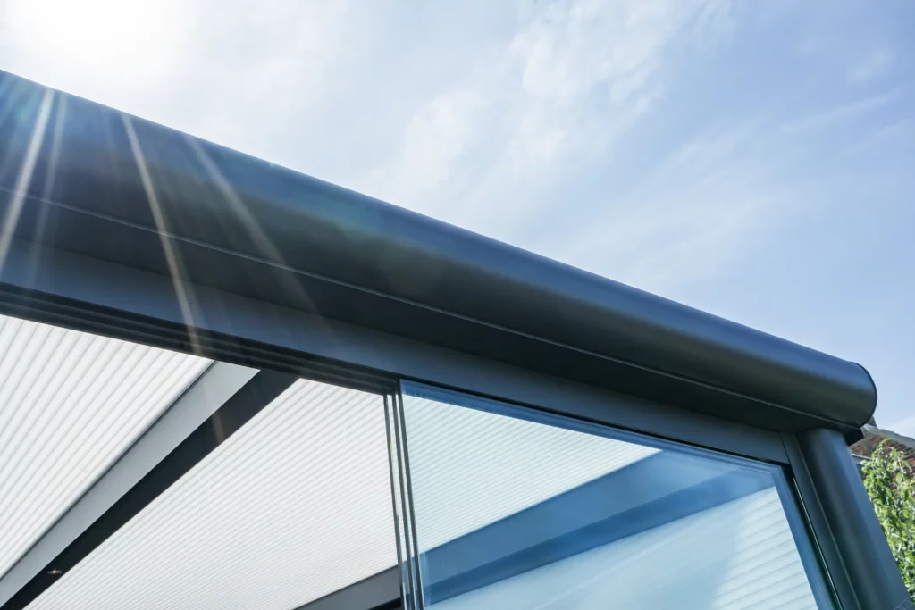 Auvent aluminium BOSCO détail goutière