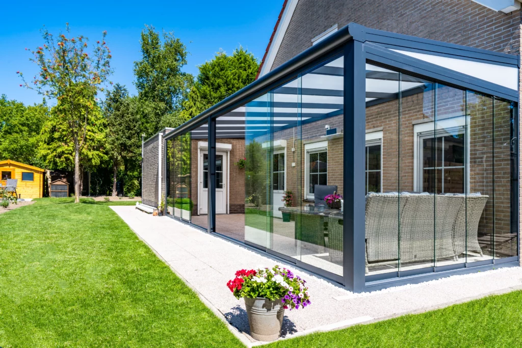 Auvent aluminium BOSCO vitré